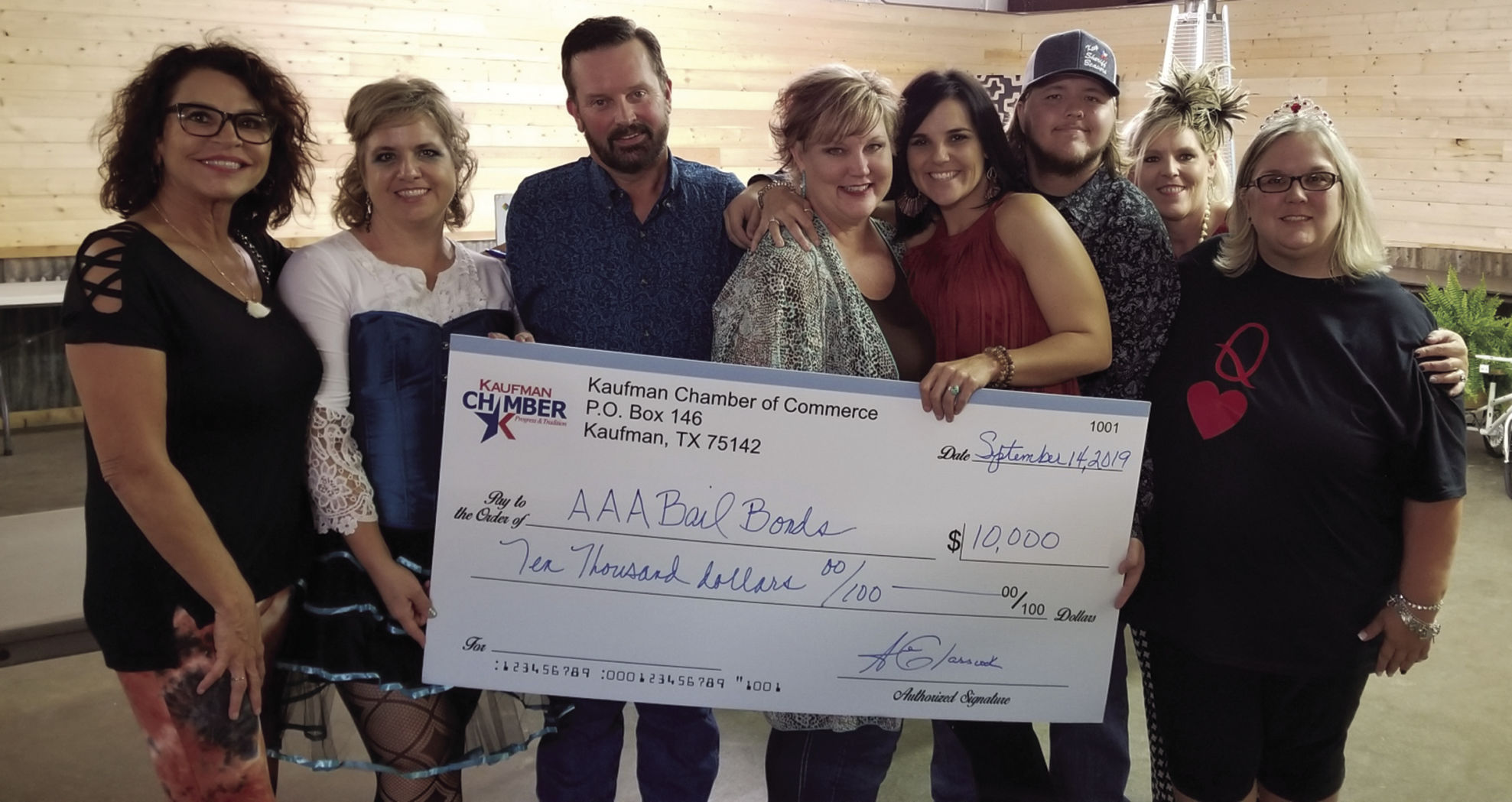 AAA Bail Bonds wins grand prize at chamber auction